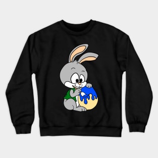 Gray slappy painted an Easter egg Crewneck Sweatshirt